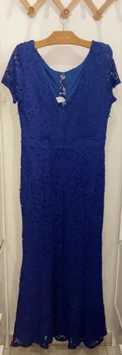 Vestido Formatura Azul Plus Size