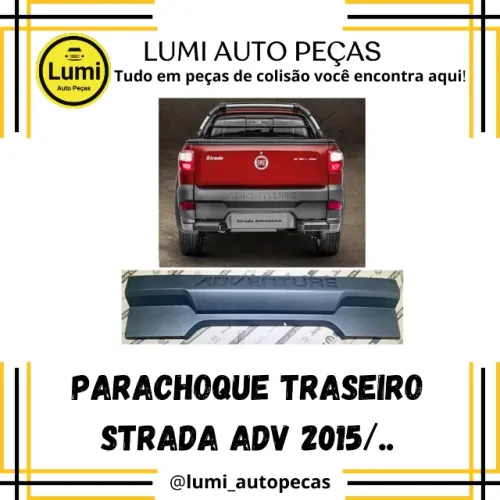 Parachoque Traseiro Central Strada Adventure 2015/2019 - NOVO 