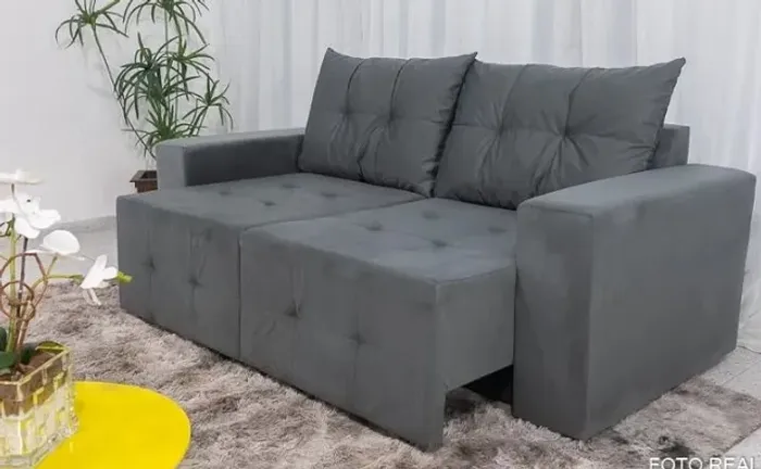 Sofá Retrátil e Reclinável Fofo
