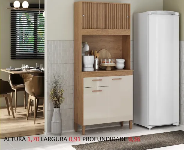 Armario kit cozinha 91cm