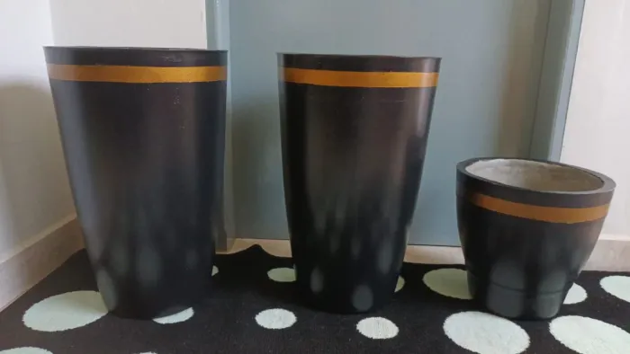 Vasos elegantes para plantas - Conjunto com 3