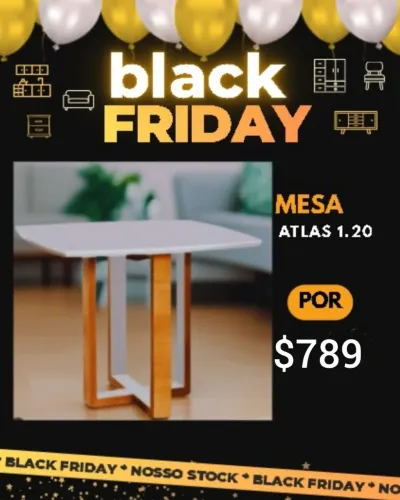 Mesa atrás 1.2 Black Friday