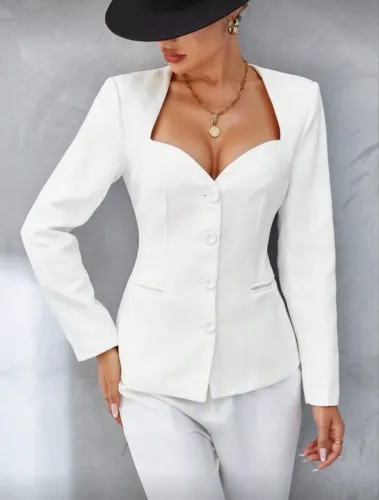 Terno branco estruturado P