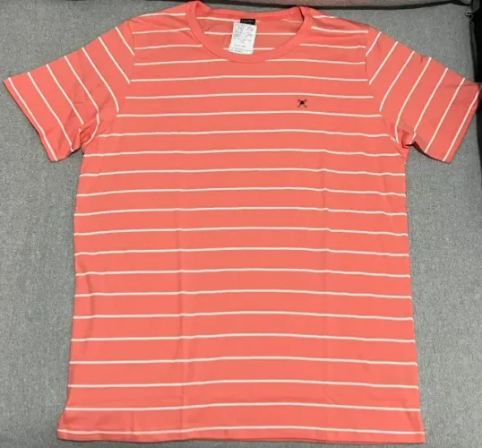 Camiseta Listrada Polo Play Orange 100% Original