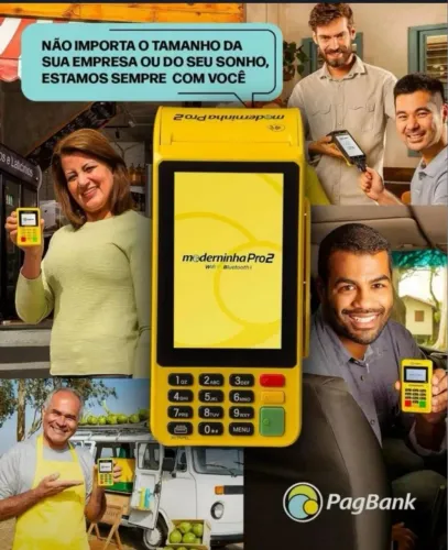 Máquina de cartão moderninha pro 2 da PagSeguro