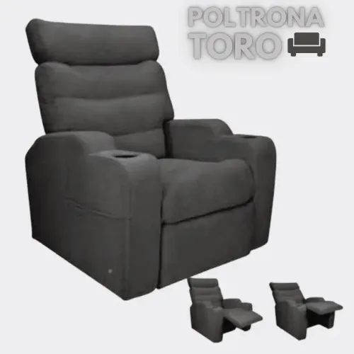 Poltrona Reclinável Toro MX 74 2 Estágios Linho Cinza Frete Grátis - Até 12x