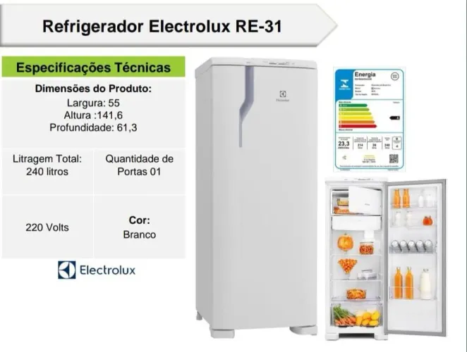 Geladeira Electrolux