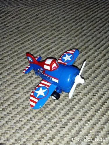 Avião Capitão América - Miniatura Colecionável