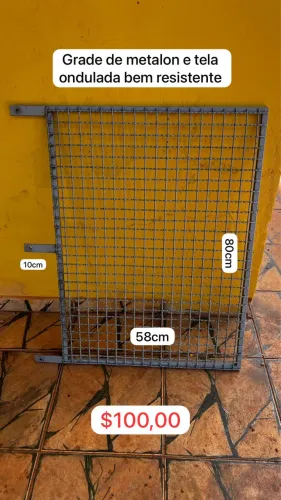 Grade de metalon e tela soldada 