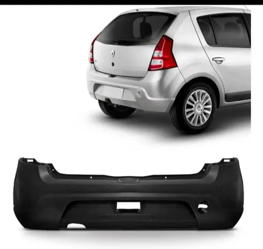 Parachoque Traseiro Sandero 2007 a 2014