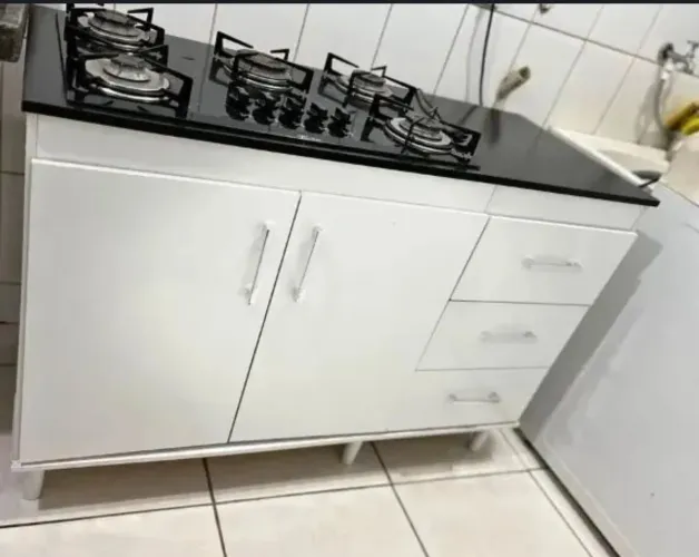 BALCÃO + FOGÃO COOKTOP 5 BOCAS / PRONTA ENTREGA