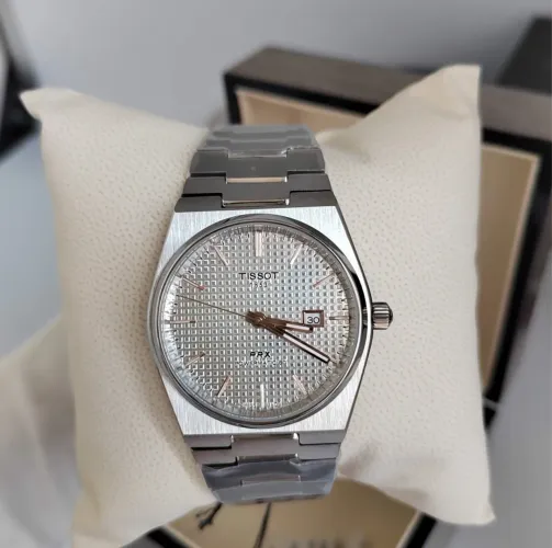Relógio Tissot PRX Powermatic 80 - Quartzo - Fundo branco + Caixa Completa