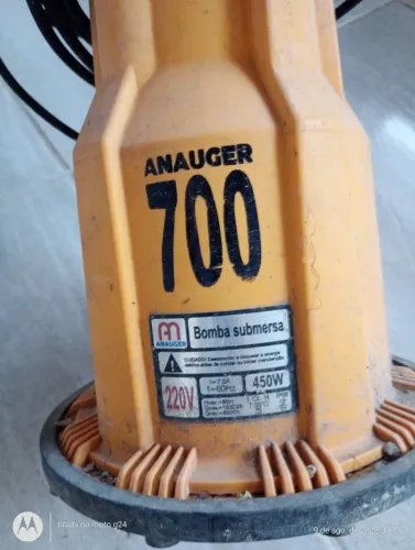 Bomba Submersa ANAUGER 700 com mangueira