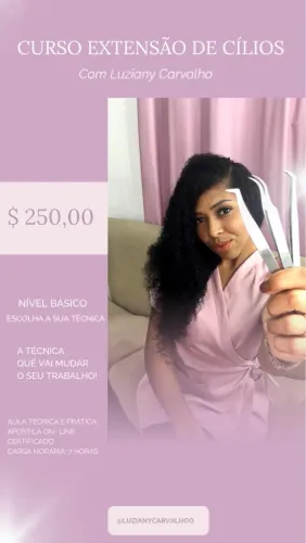 CURSO EXTENSÃO DE CÍLIOS 270 REAIS