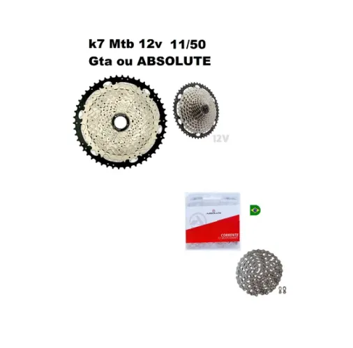 k7 cassete 12v Bicicleta absolute e Gta + corrente absolute 
