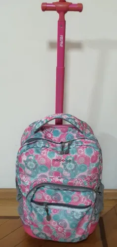 Mochila Escolar Com Alça E Rodinha J Word New York