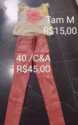 Conjunto Blusa e Calça C&A
