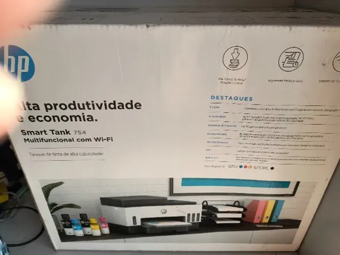 impresora Smart Tank 754 Wifi 100-240v Branca Preto Bivolt