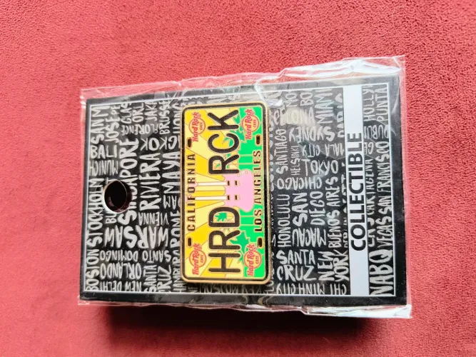 Pin do Hard Rock Cafe Los Angeles - Placa de carro