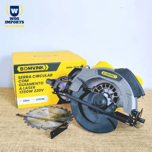 Serra Circular Elétrica Com Guia Laser 1350w