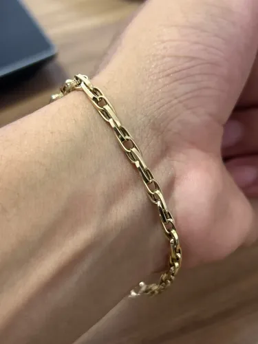 Pulseira cartie duplo 3.8mm - 19.5cm - 4.1g ouro 18k