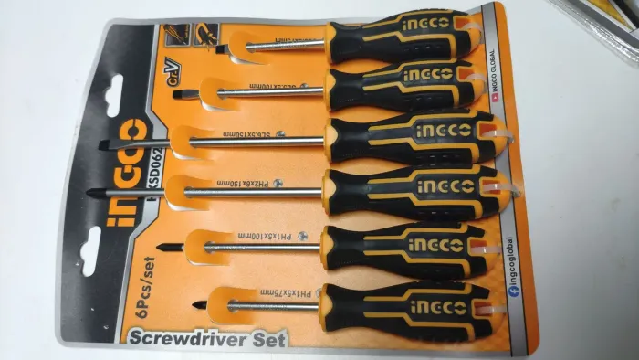 Kit de Chaves de Fenda Ingco 6 Peças