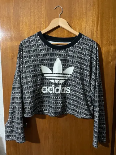 Adidas Originals Camisa Manga Comprida Trefoil Coleção Farm