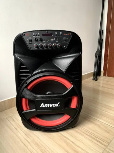 Caixa de Som Amvox Viper II 480W RMS - Bluetooth, LED