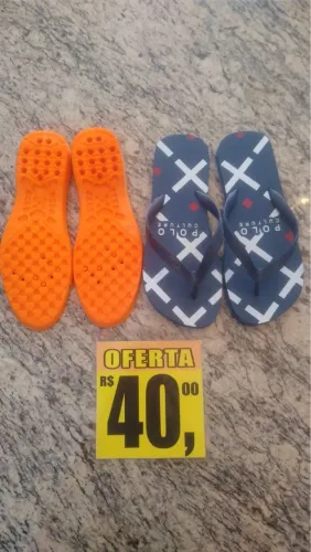 Kit Chinelo Polo Culture + par de palmilha por apenas 40 reais