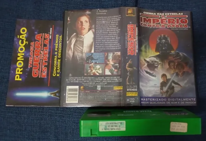 VHS Legendado + Folheto Guerra Nas Estrelas O Império Contra Ataca