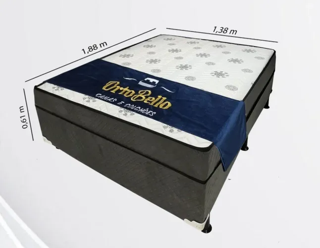 Cama Box Casal Molas Bonnel - Entrega Rápida