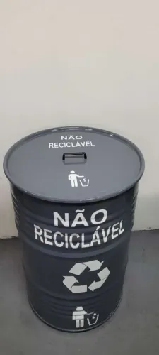 Lixeira/ reciclável personalizada 200 litros direto do fabricante