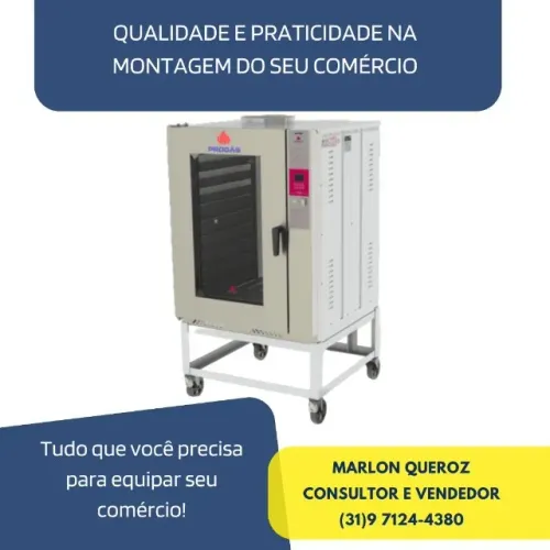 Forno Turbo Progas 10 Esteiras a Gás