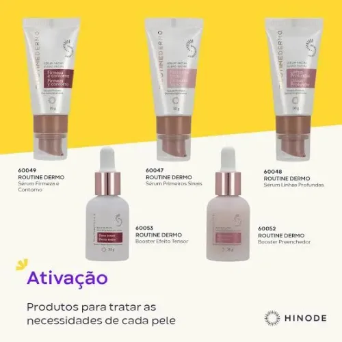 Kit cuidados com o rosto Routine Dermo Hinode com 5 itens