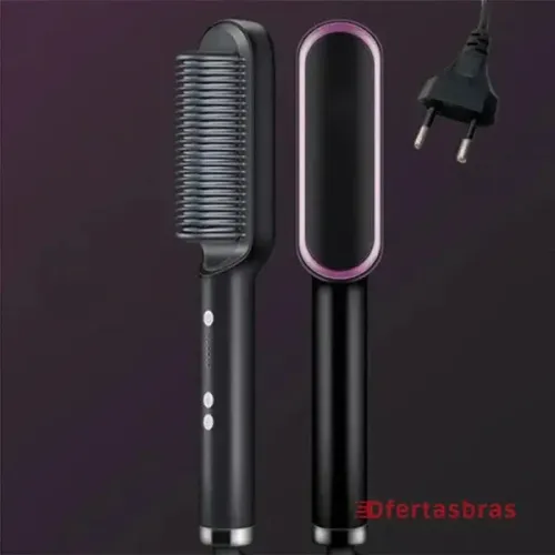 Escova Alisadora 3 em 1 (NOVA) Bivolt