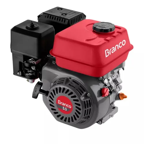 Motor a gasolina 5,5HP B4T com alerta de oleoBRANCO