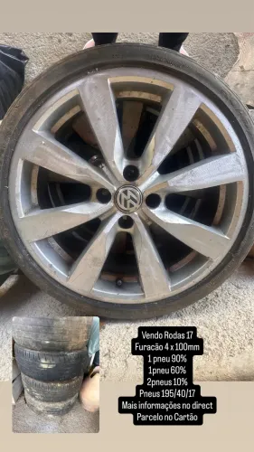 Rodas 17  4 x 100  pneus 195/40/17