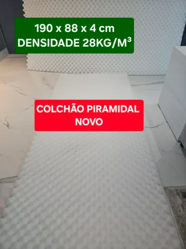 Colchão Piramidal Novo 190x88x4cm - D28