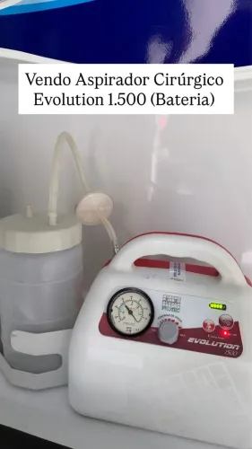 Aspirador secreção evolution 1500 com bateria