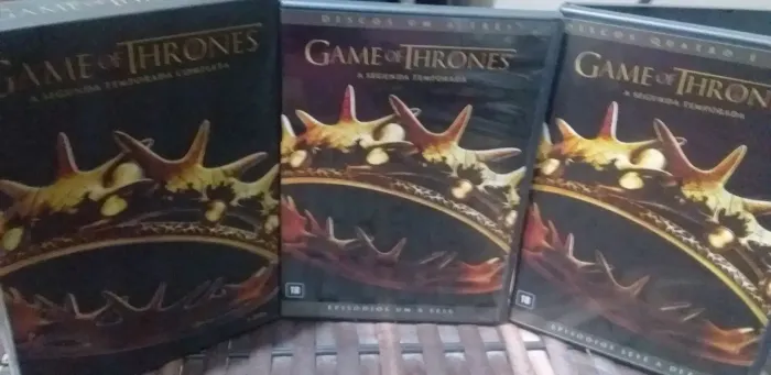Box Game of Thrones -2° Temporadas-5 mídias'