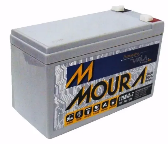 Bateria selada estacionária 12volts 7AH. cerca, alarme, no-break