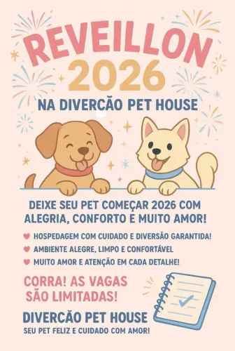 R$90 Hotel e Creche para Pets no bairro João Pinheiro (BH) R$90