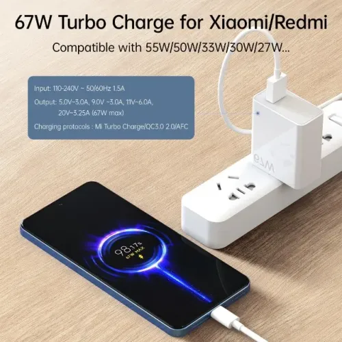 Carregador Xiaomi 67W - Novo na Caixa