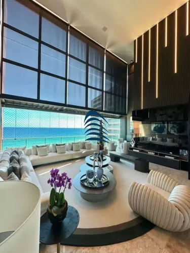 Cobertura duplex de alto luxo no Condomínio D'Azur com 4 suítes 374 m²