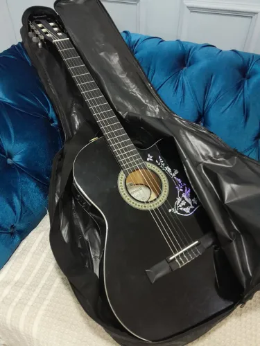 Kit Violão Elétrico Giannini Start NF-14 Com Rastilho De Osso