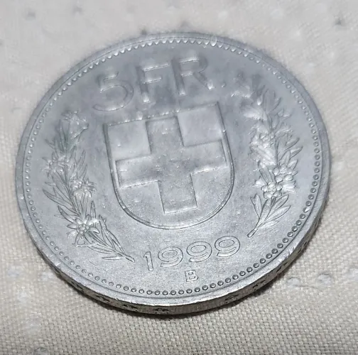 Moeda Suiça (5 Francos)