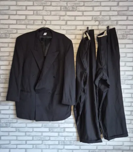 Terno preto plus size + calça grátis, 64/58