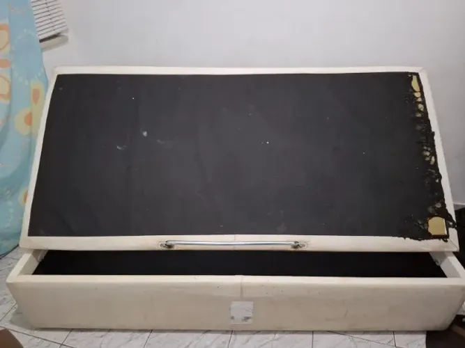 Cama Solteiro box baú - ORTOBOM