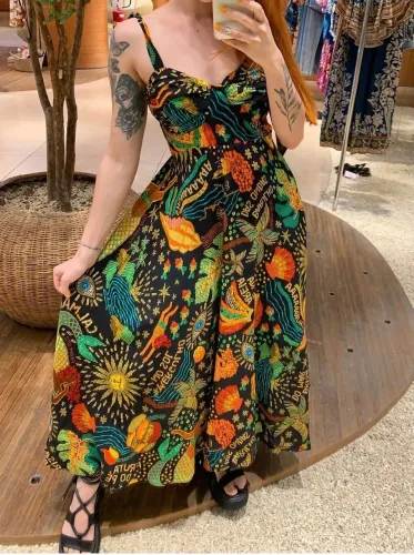 Vestido Farm estampado