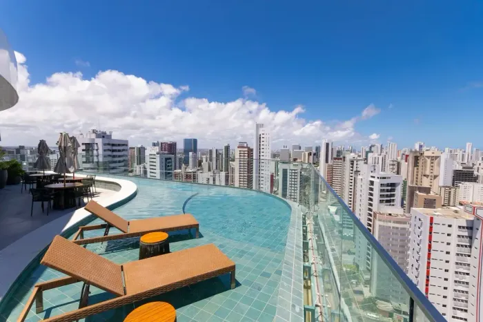 Apartamento studio em boa viagem 29m2 à 600 metros da praia